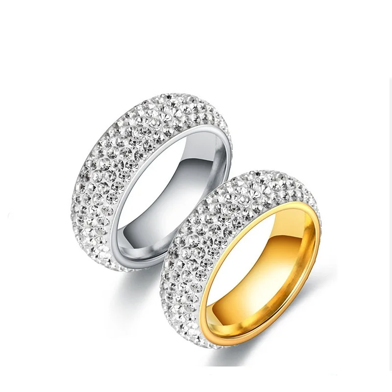 Fashion Jewelry Latest Design Gold Diamond Wedding Ring Set Women Best Gift Ring Sets Engagement Ring