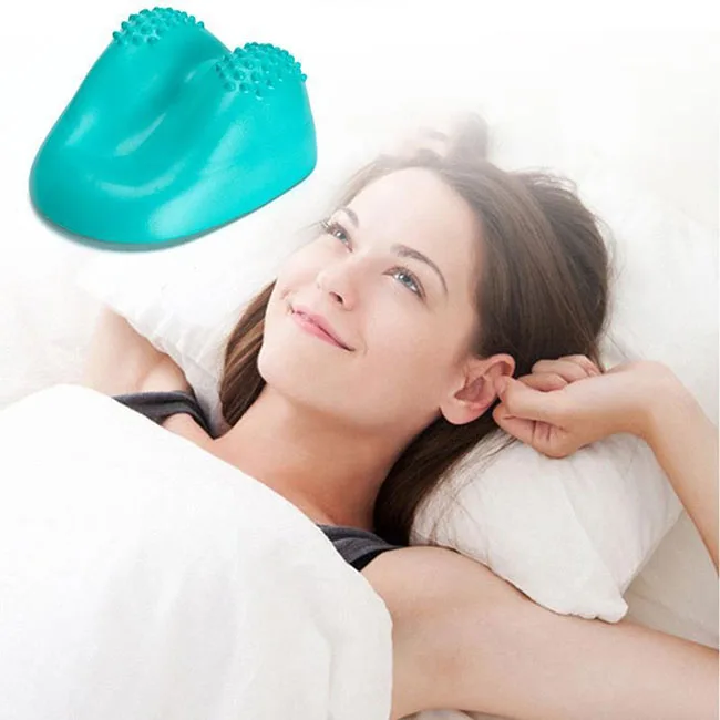 With massage point PVC massage traction pillow Spine Neck Muscle Relaxer Cervical massager