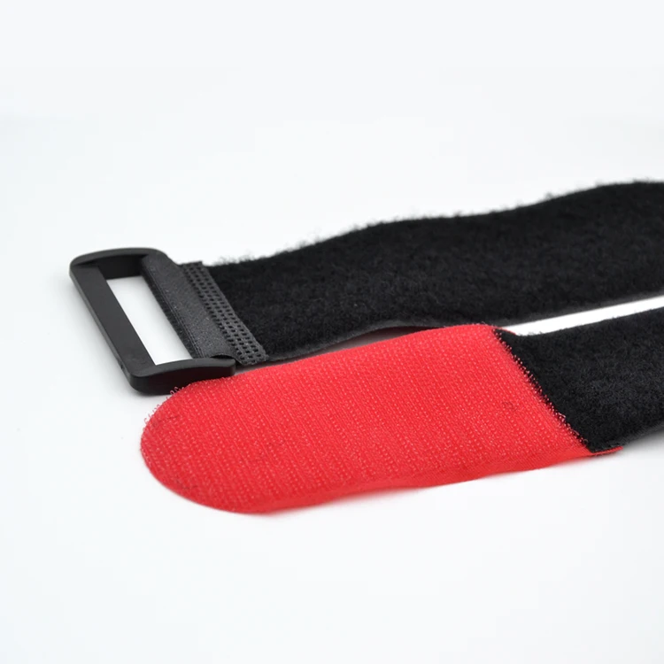 Customized colorful nylon hook and loop buckle strap adjustable magic cinch straps