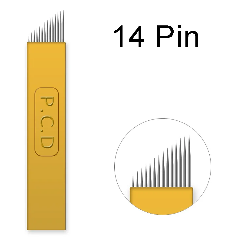 Stainless Steel Microblading Needle for Manual Eyebrow Tattoo Machine Permanent Makeup Feature