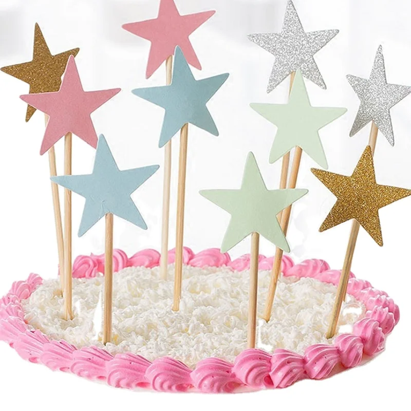 Custom Pearl Paper Birthday Cake Topper Paper for Birthday Party Cake decoration