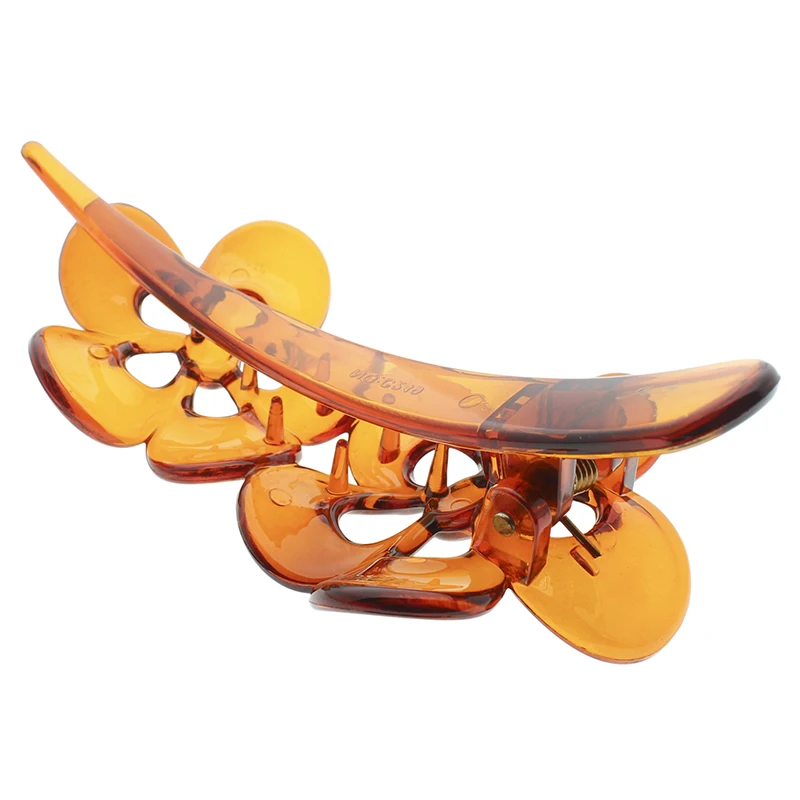 BSCI Factory Audit Flower Shape Plastic Hair Clip DIY Fashion Hair Grips