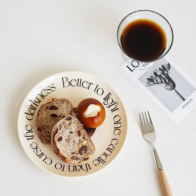 ins style round macaron color type melamine tray Fruit Cup tray bread plate dim sum plate dinner plate storage tray