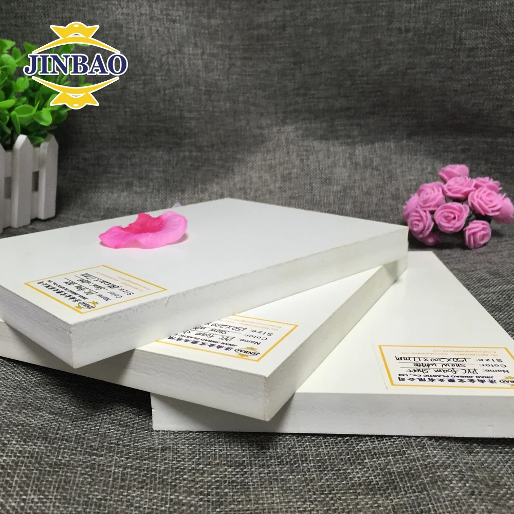 JINBAO фарфоровый завод продать 0.55 плотность 4x6ft 4x8ft белый 10 мм 15 мм Plaswood ПВХ лист пены для строительства забор