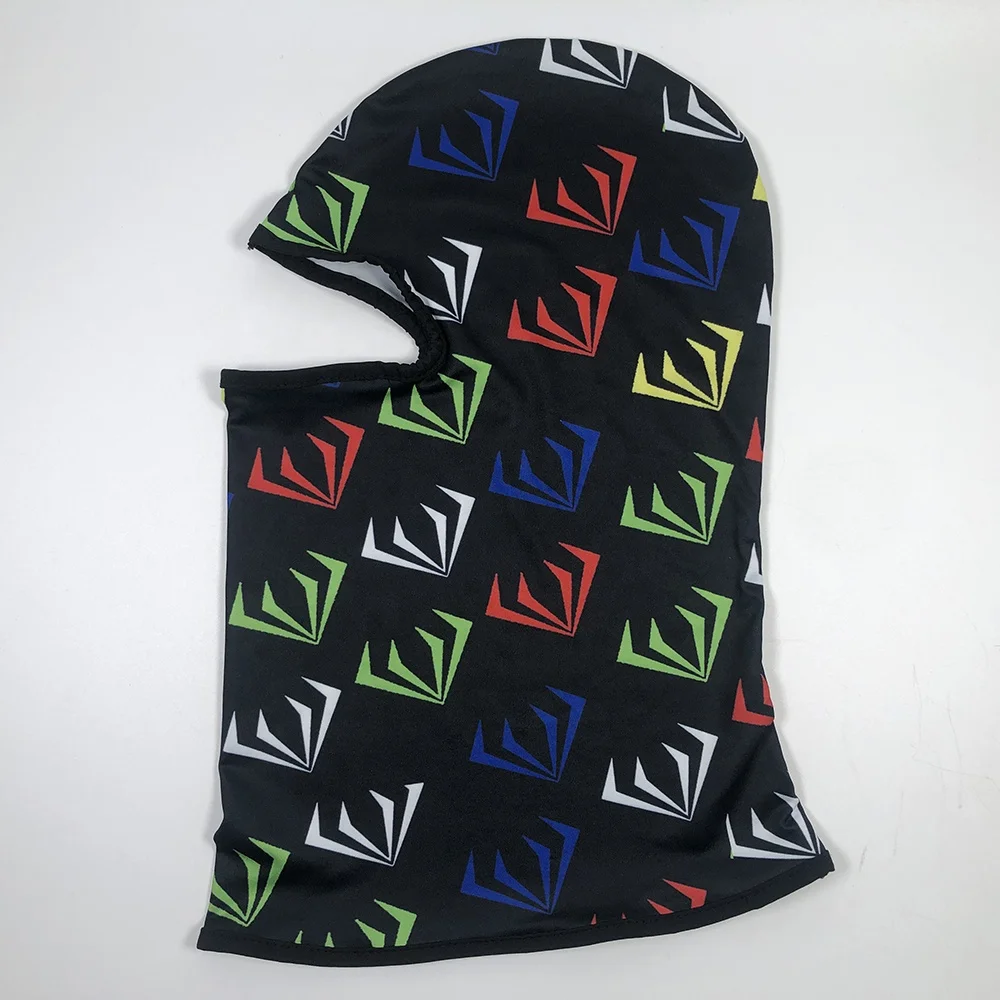 OEM new product acrylic unisex summer one hole cycling balaclava custom sublimation printing design polyester spandex ski mask
