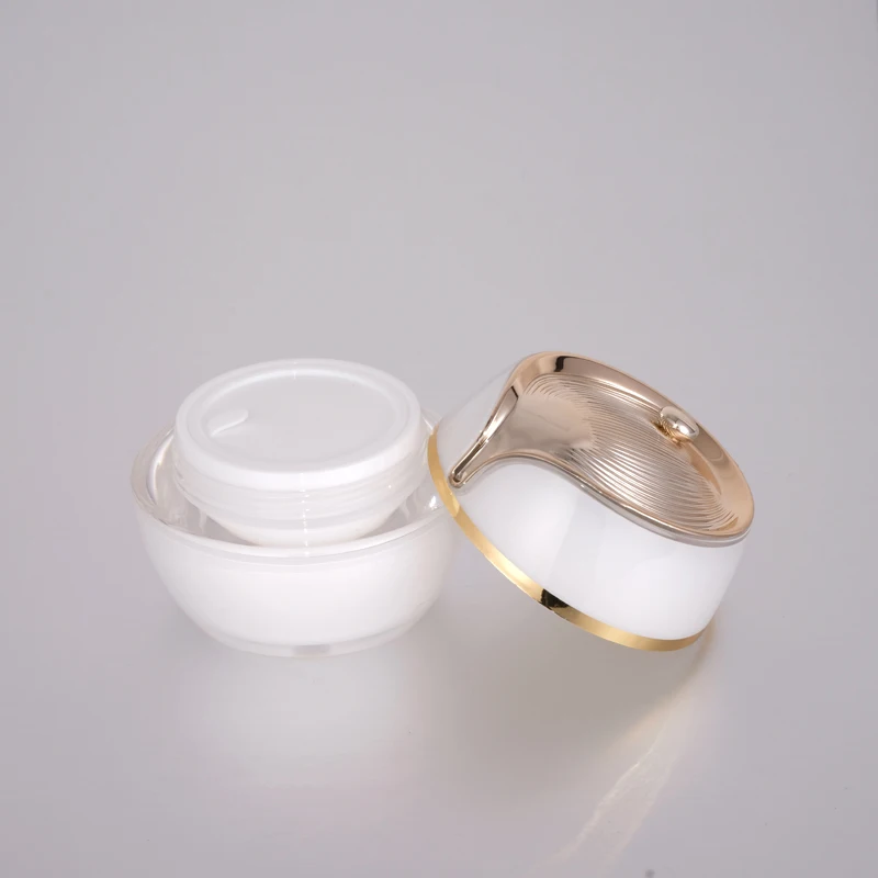 
15g 20g 30g Luxury In stock read to ship empty cream container acrylic cream jar for skin care packaging 