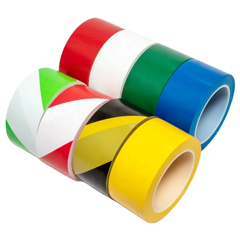 Promotional Selling Hazardous Areas Single Sided Pvc Floor Warning Tape Construction Warning Tapes