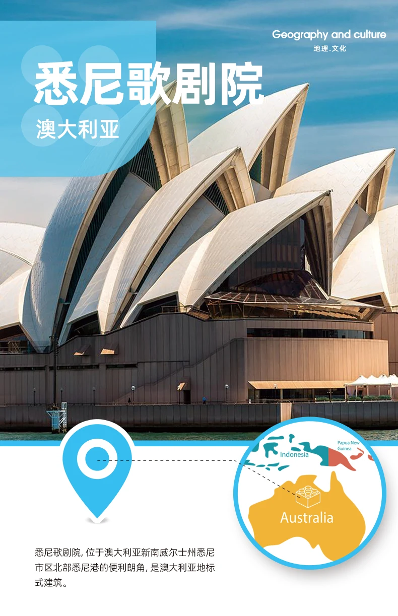Famous Architecture Australia Sydney Opera House Model Jigsaw Puzzle Plastic Mosaic Blocks Puzzle Blocks  Christmas Gift