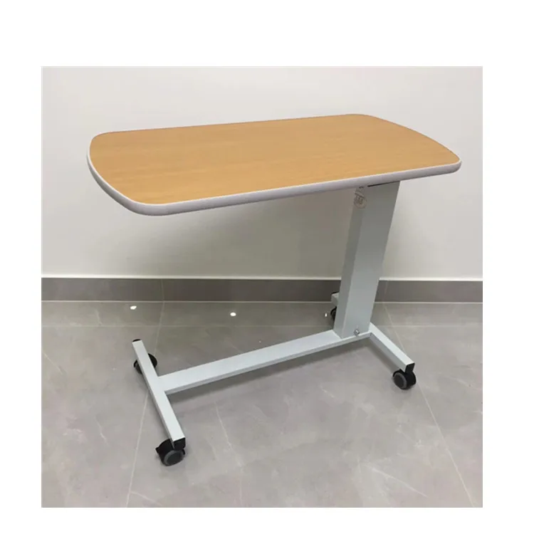 BT-AT020 больница медицинская передижная многофункциональная кровать регулируемая по высоте прикроватный столик медицинский деревянная фон с изображением деревянных доскок колеса