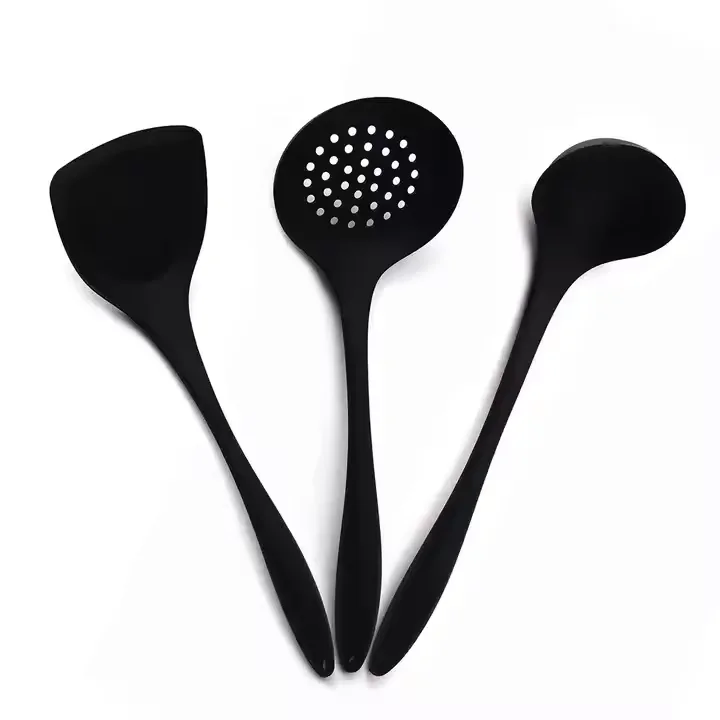 3pcs Heat Resistant Nylon Non-Stick Silicone Kitchen Utensils Set Cooking Tool Accessories