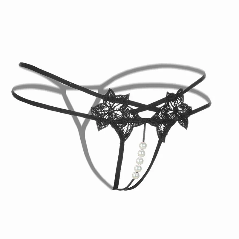 Personality Women Underwear Open Crotch Sexy Panties Transparent G-string Female Lace Lingerie Low-waist Briefs Thong #0928