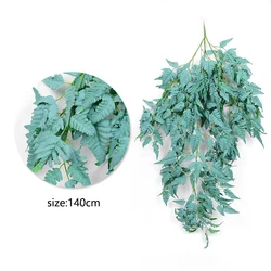 persian grass bamboo leave plastic plants artificial fern leaves fakes wedding indoor outdoor garden office table decoration