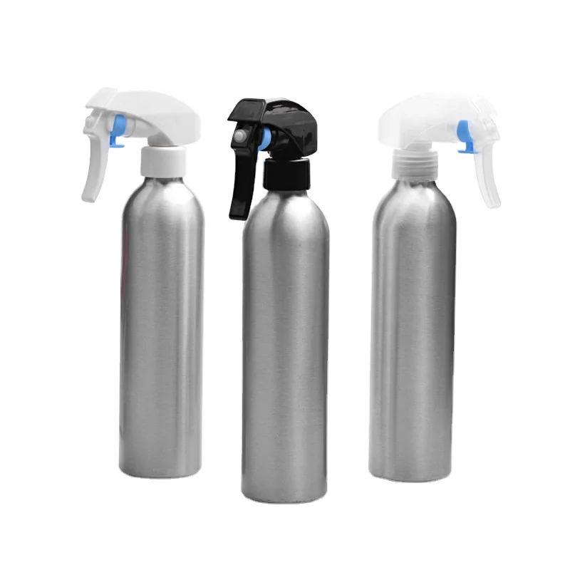 Refillable perfume plastic trigger paint aluminum spray bottle/hair salon water mist pressured pump fine mist cosmetic aluminum