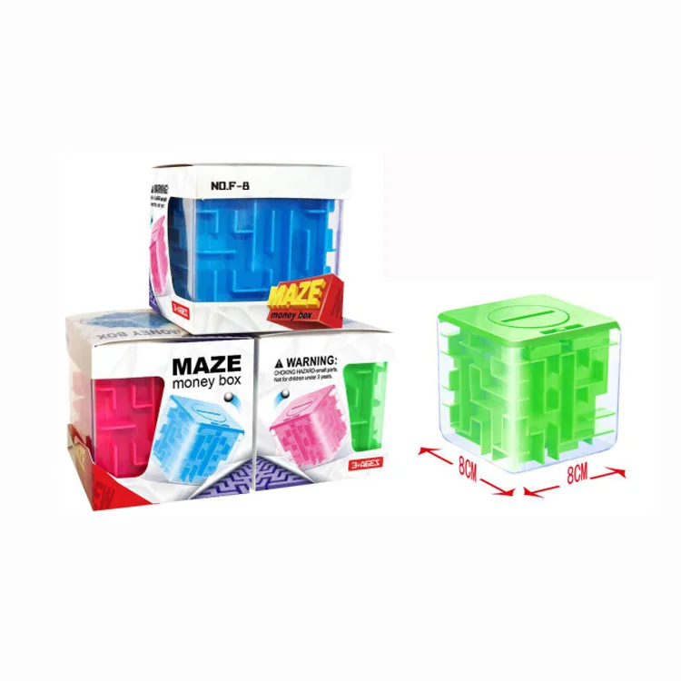 
Wholesale intelligent game plastic 3D magic cube labyrinth for kids 