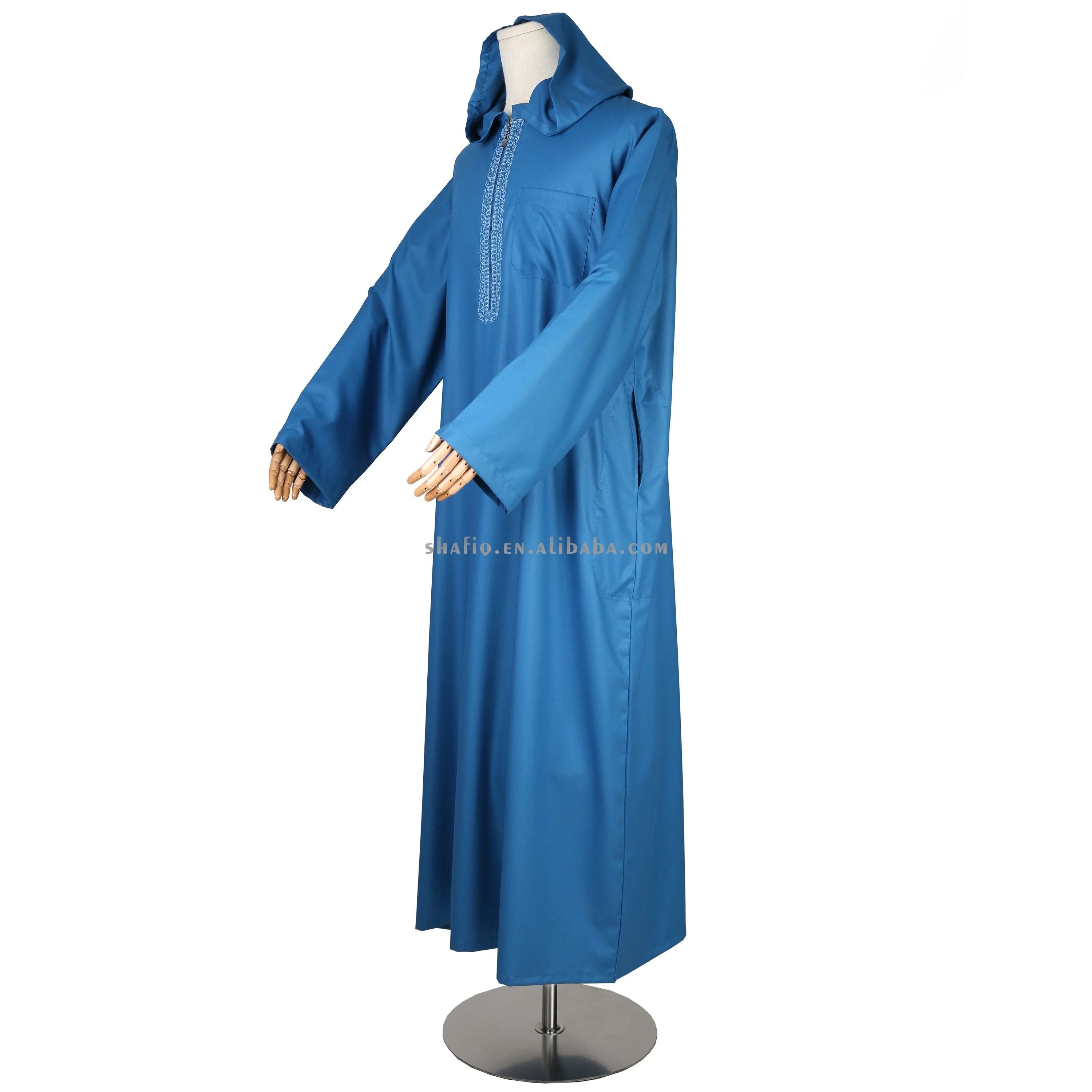 Summer Fresh Design Authentic Ikaf Arabic Jubba Abaya Ethnic Islamic Clothing Moroccan Thobe Kaftan Muslim Dress Praying