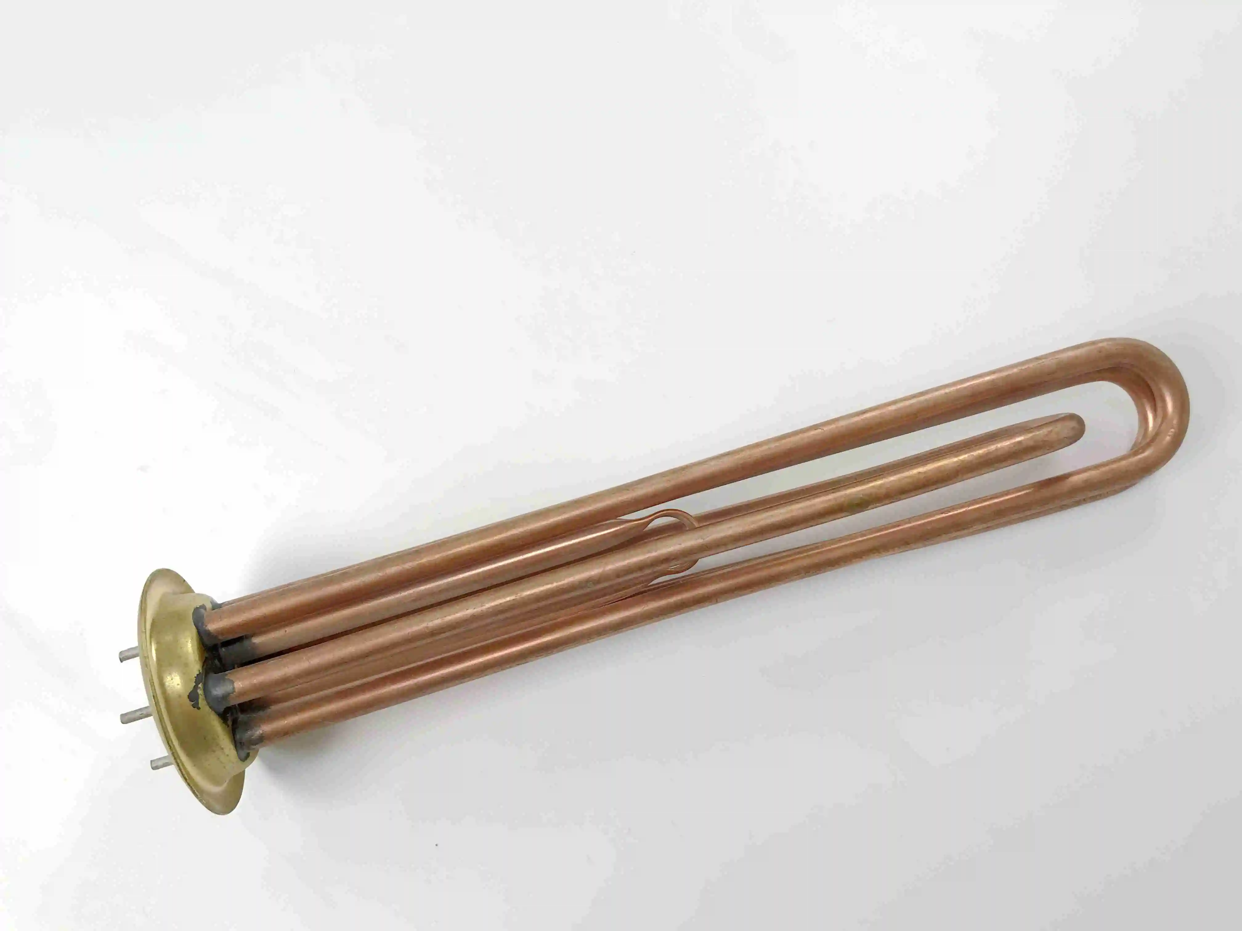 Highly efficient and durable copper tube immersion heating elements 380V 6000W 3 phase electric heating tubes