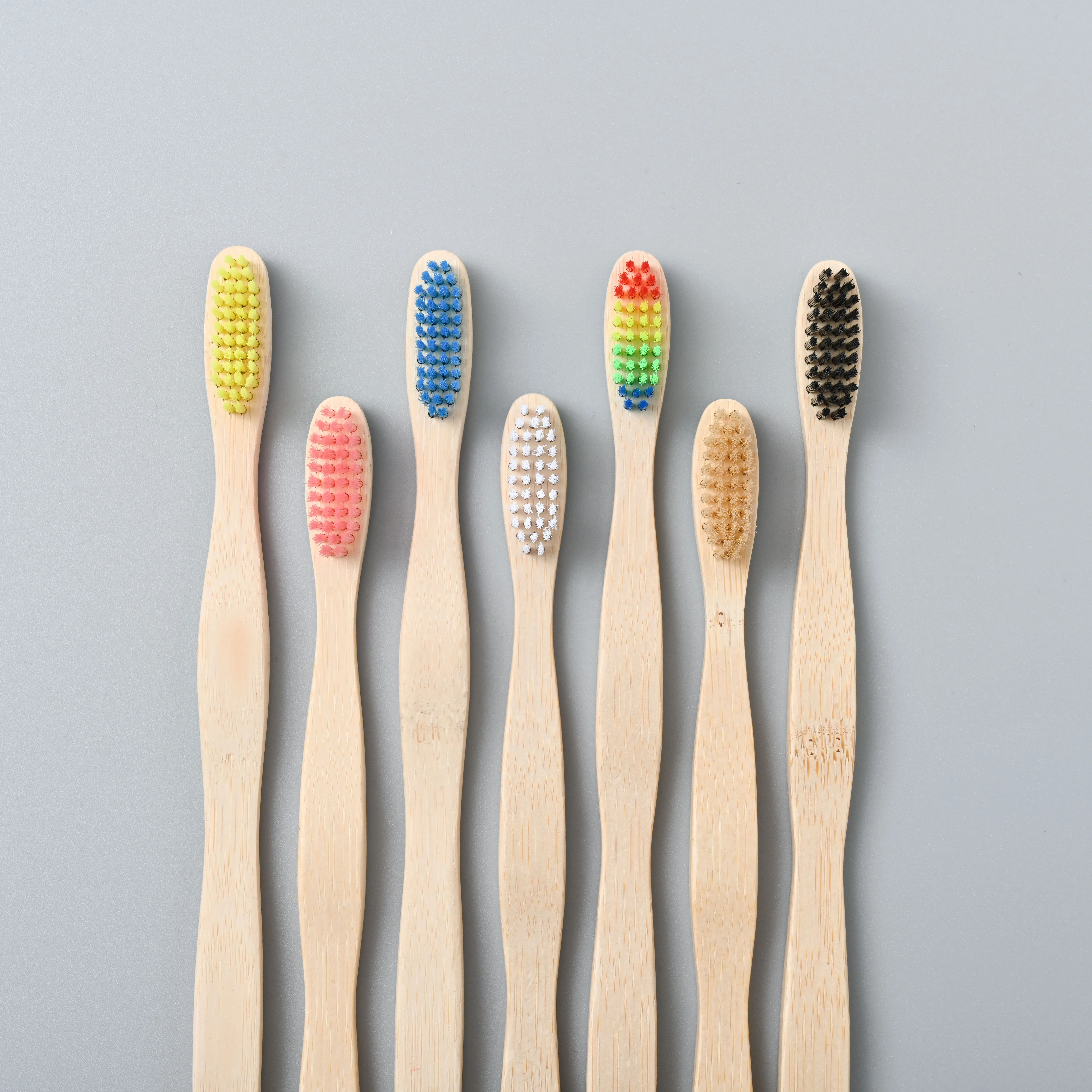 Jadeu DMSB01 High Quality Bamboo Adult Soft Bristle Nylon Flat Bristle Healthy Natural Eco-Friendly Tooth Brush Toothbrush