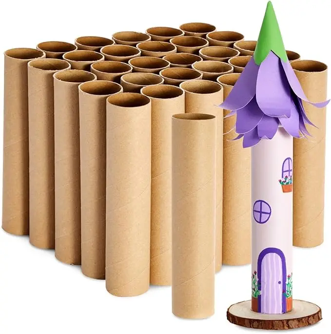 Kraft Paper Mailing Poster Tube With Caps For Shipping Packing Bulk Round Packaging Cardboard Mailers Art Prints Maps Blueprint