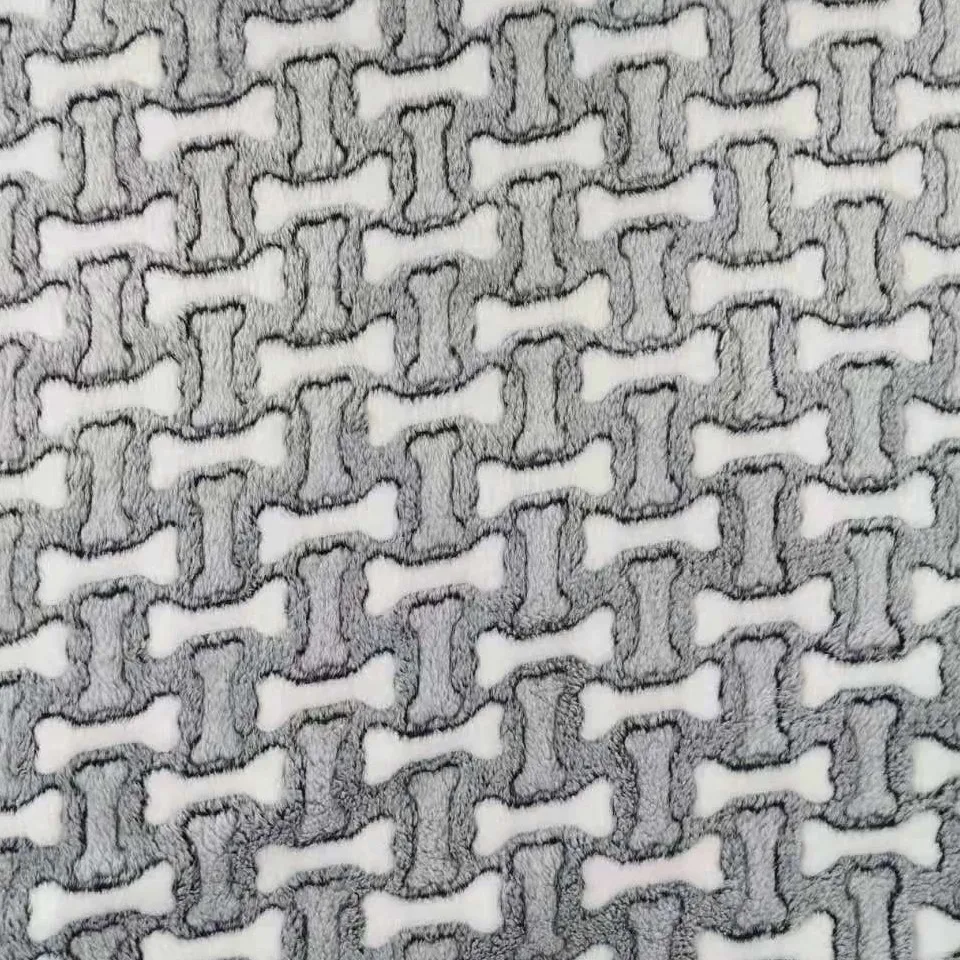 
Wholesale Hot Selling bone Style Printing Coral Flannel Fabric Blankets 