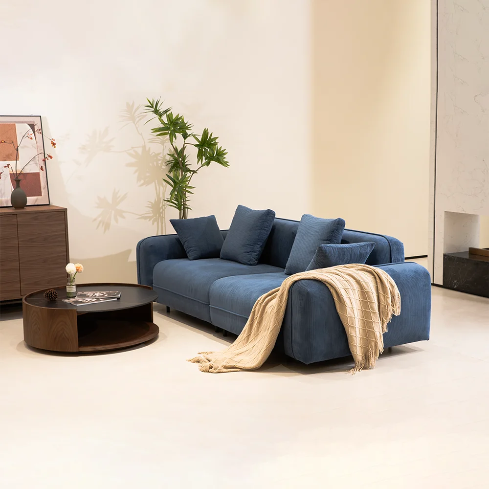Streamlined Sofa with Sleek Lines and Comfortable Cushions Ideal for Modern Homes