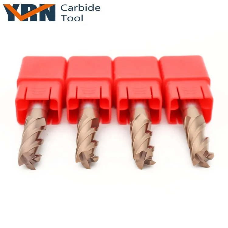 Wholesale CNC Cutting 3mm 4mm Solid Carbide Square Milling Cutter HRC55 End Mill