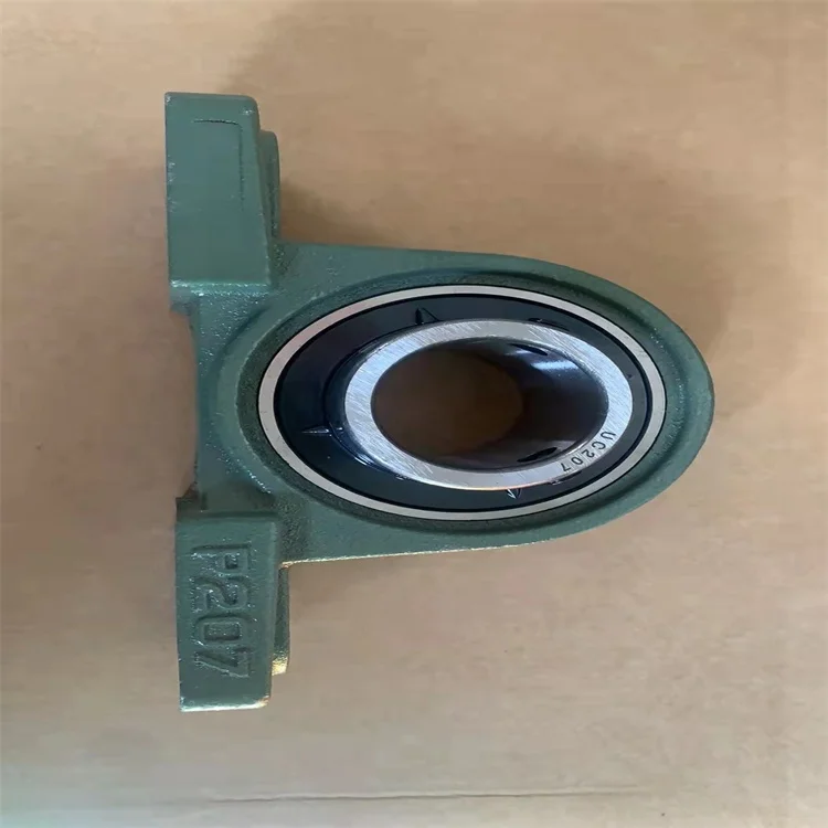 Manufacturer Mounted Insert Pillow Block Bearing Hot Sale China UCP207 Inch Size Green Cover Set Metal OEM Building Food Cast