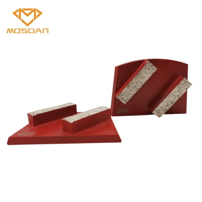 Onfloor Lavina Double Rectangle Bars Diamond Grinding Disks for Concrete Polishing