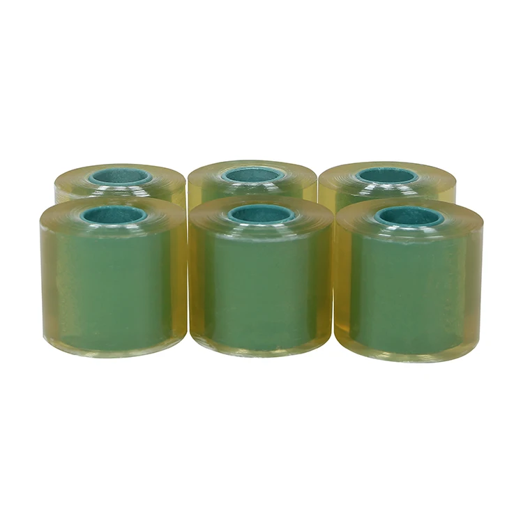 Made In China High Clear 60mm*30 micron Self Adhesive PVC Film Imported For Wire Wrapping