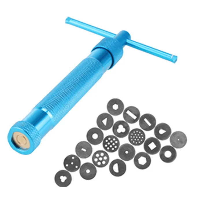 2020 new aluminum and copper sugar paste clay gun extruder sugar craft fondant cake decoration polymer baking tools