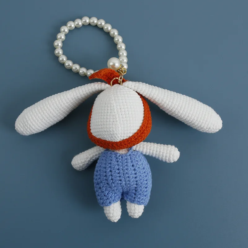 Baby Crochet Stuffed Animal Cotton Crochet Dolls Handmade Small Crochet Animal Cartoon Keychain Crochet Plushies Toy