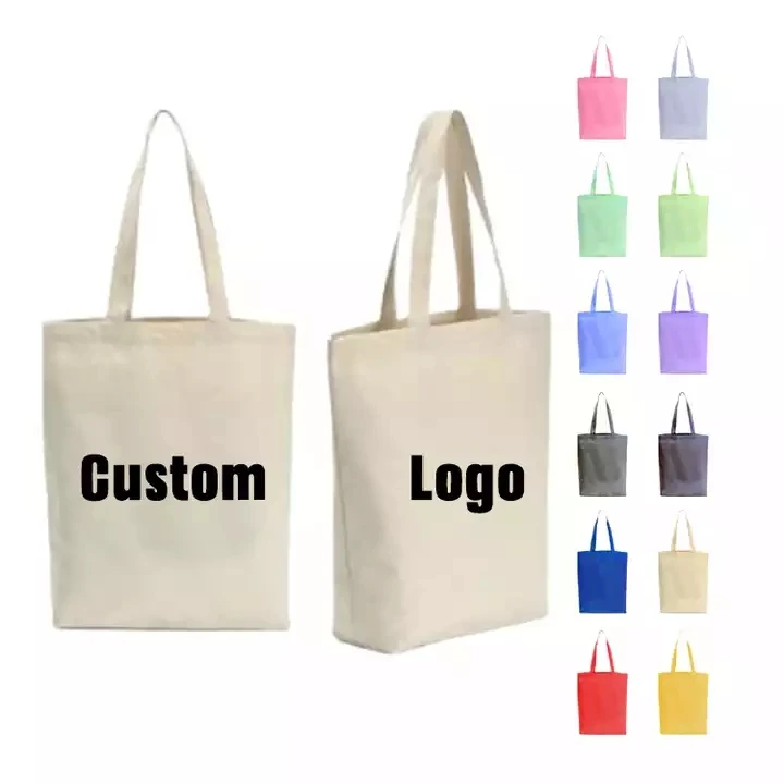 Wholesale Supplier Cheap Reusable Custom Plain Cotton Canvas Tote Shopping Bag