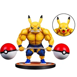 Anime figure toys Two heads P1KACHU Muscle model GK PVC Figures Toys