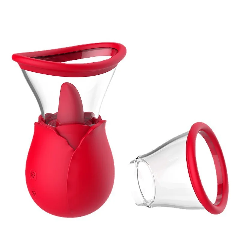 Nipple clitoral  Sucking Rose Vibrator  Imitate tongue licking orgasm to stimulate clitoral G-spot Rose petal vibrator
