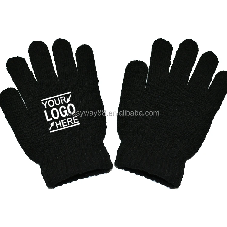 Лидер продаж 2020, вязаные перчатки с вышитым логотипом для взрослых, зимние перчатки, теплые мягкие простые Стильные перчатки, рекламный подарок унисекс