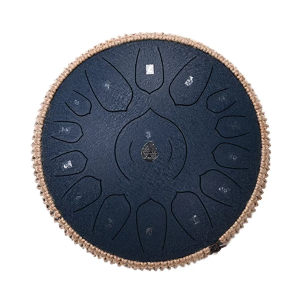 High Quality 13 Inch Steel Tongue Drum 15-Note Handpan Musical Instrument Percussion Hand Plate Drum