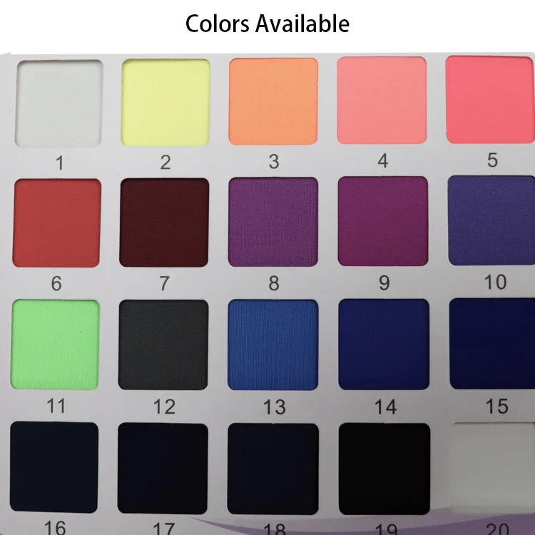 84% Polyester 16% Spandex Lycra Fabric 200 GSM Eco Friendly Semi Glossy 40 D 152 cm 4 Way Stretch Yoga Sport Wear Fabric