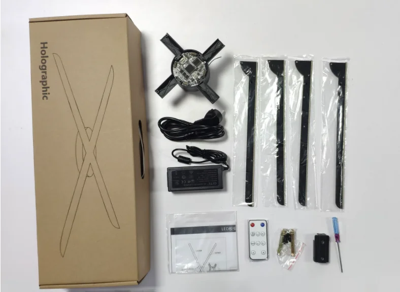 Manyfacture Wholesale led  Hologram Fan 50cm  3D hologram fan