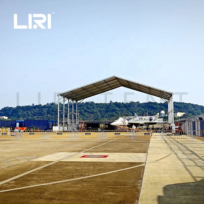 Waterproof Portable Aircraft Hangar Storage Trade Tent for Airshow from China Liri Tent