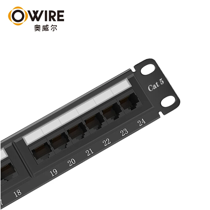 
Owire 24Ports 48ports Patch Panel Network System Cabinet RJ45 Ethernet Cable Panel 