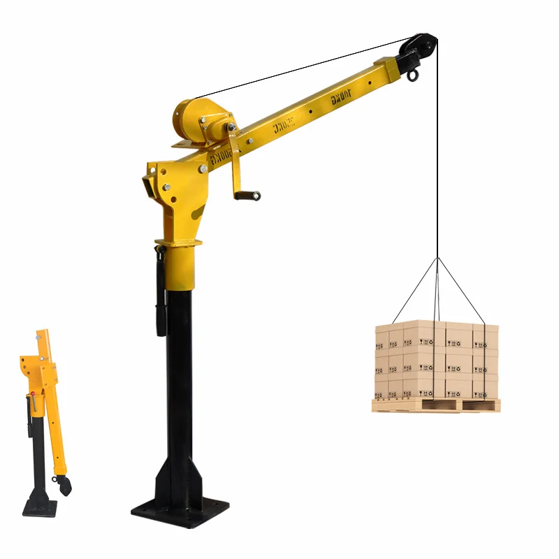 Новый мини-автокраны 0 8 тонны 1 3 Автопогрузчик с беспроводным пультом дистанционного управления