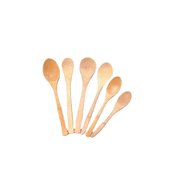 Eco-friendly Bamboo Korea mini soup spoon bamboo food SERVING spoon sets bamboo tasting spoon for sale