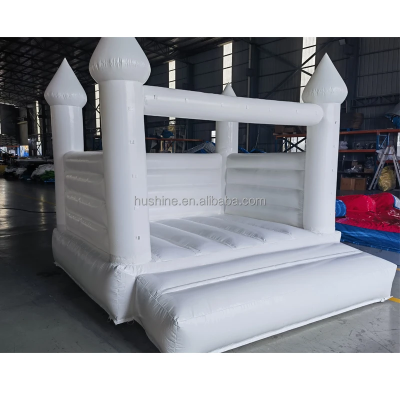 Home use 10ft kids party moon walk bouncer inflatable white wedding bouncy jumping castle mini white bounce house for sale
