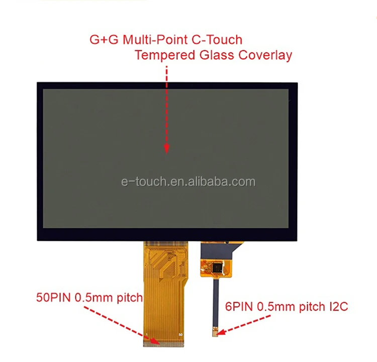 7 inch IPS LCD  with capacitive touch TFT LCD display