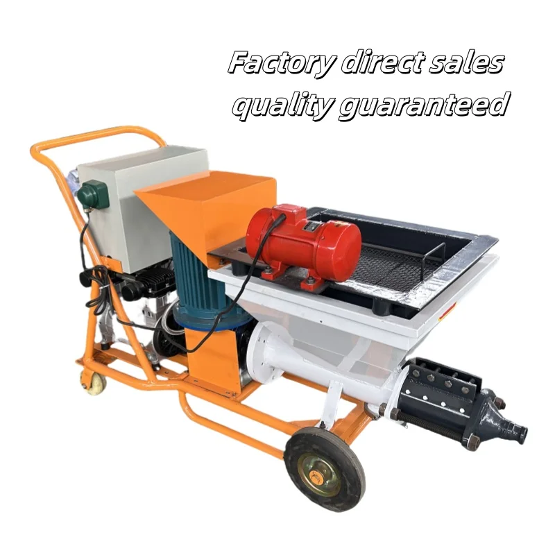Cement mortar spraying machine high efficiency concrete spray machines 220v  and 380V for project construction wall
