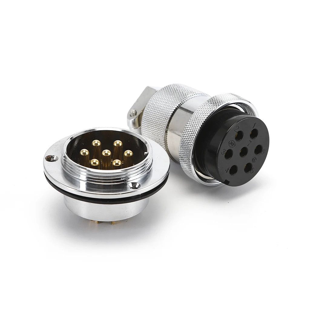 Straight Plug 3pin Type Gx16 2 3 4 5 6 Pin Circular Cable Female Connector