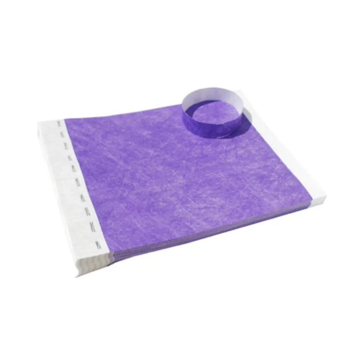 Professional Wrist band Manufacture High Quality Cheap Custom One Time Use Tyvek Wristbands