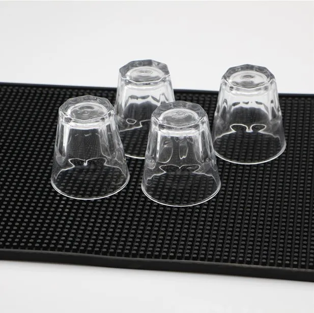 Custom Rubber Bar spill Mat /rubber beer drinking barmats custom logo bar rail mats