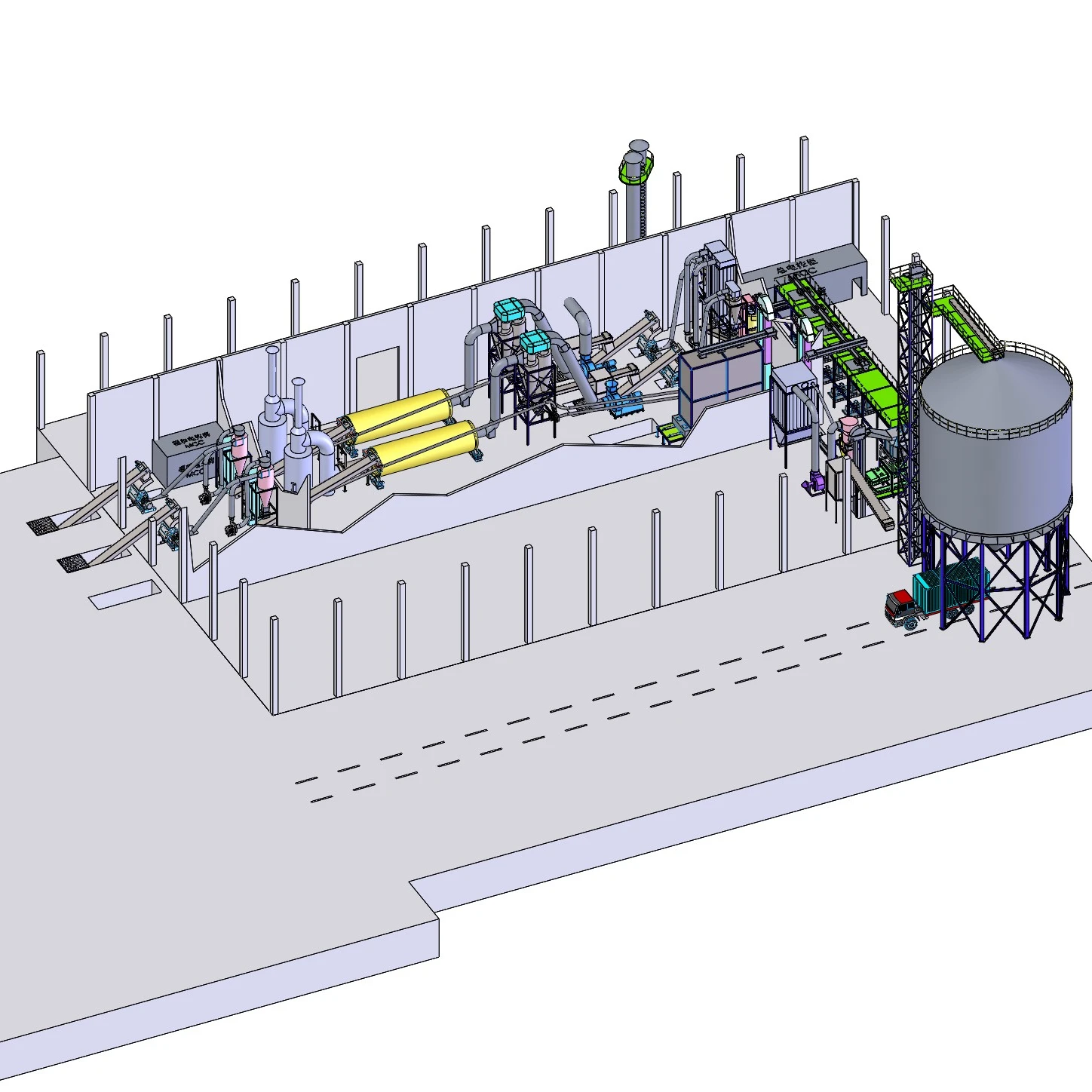 Complete Wood Pellet Production Line for hops/peanut shell/wood sawdust