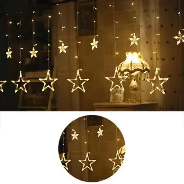 Christmas Lights Romantic Fairy Star pendant 2M 5 Colors LED String Light For Holiday Home Decoration