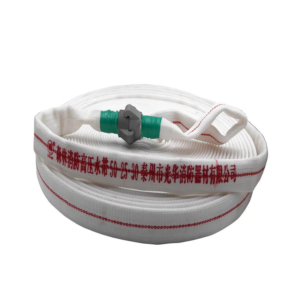 Fire Fighting Extinguisher Flexible Industrial Water Hydrant Canvas Soft Colorful Double Jacket Layflat Fire Hose